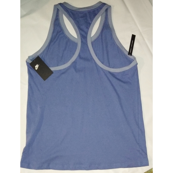 The Nike Tee Racerback Logo Sports Athletic Tank - Picture 3 of 3